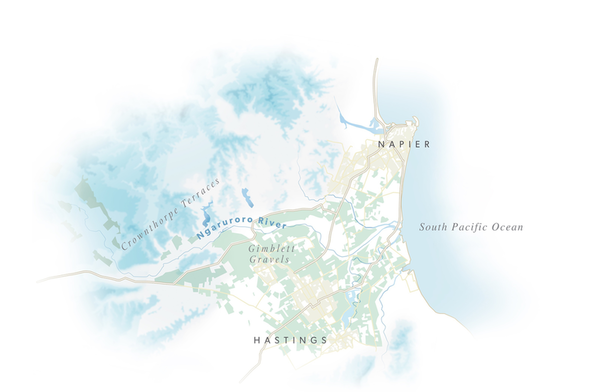 hawke's bay region map