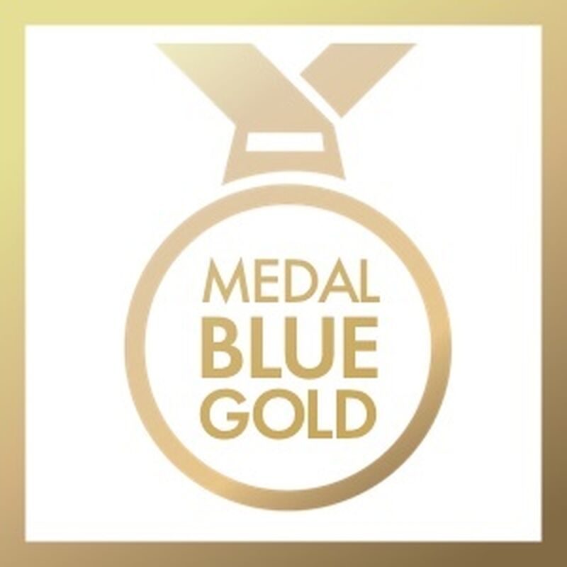 Medal Blue Gold